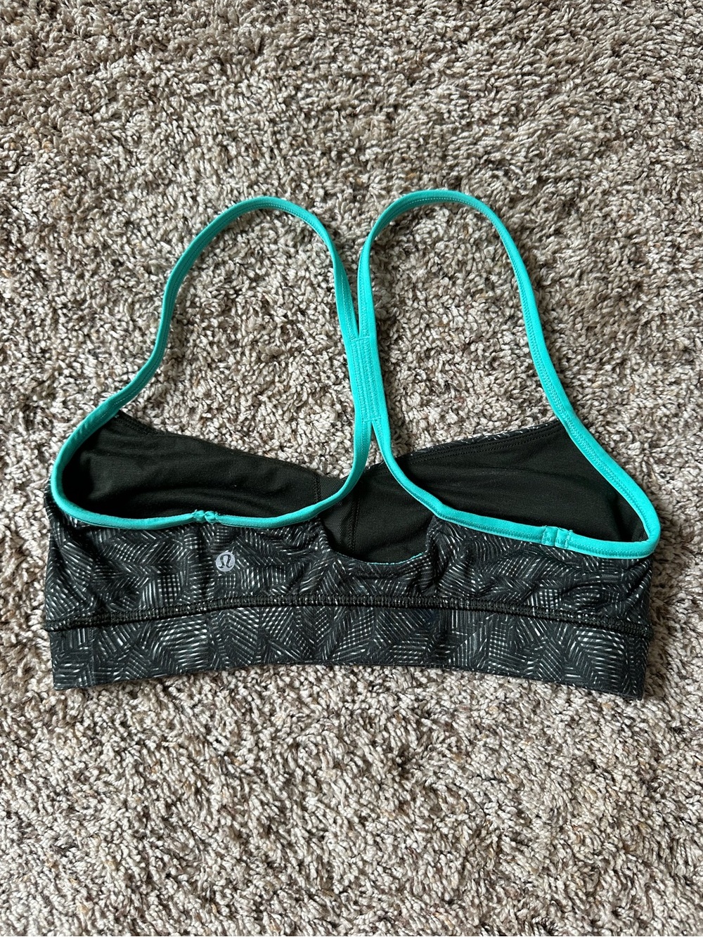Lululemon green teal sport bra